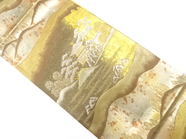 JAPANESE FUKURO OBI / WOVEN MOUNTAINS